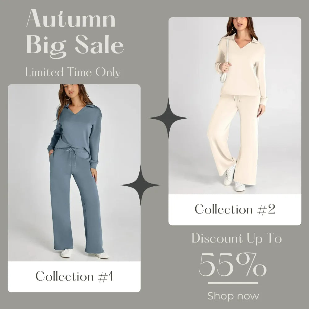 Women's 2 Piece Sets Outfits Casual Long Sleeve Sweatsuits Sets