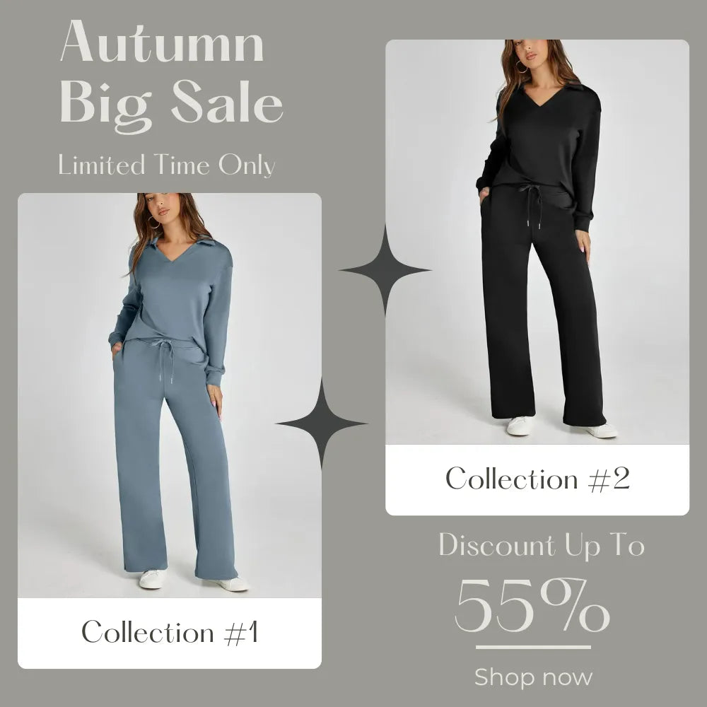 Women's 2 Piece Sets Outfits Casual Long Sleeve Sweatsuits Sets