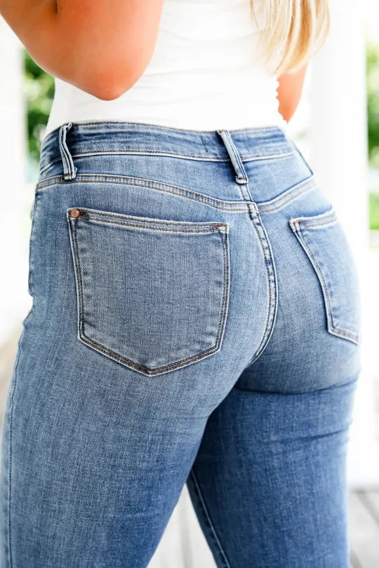 2024 Hot Trend🔥Tummy Control Bootcut Jeans 🔥