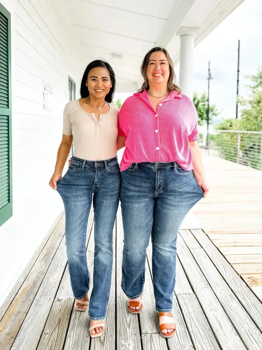 🔥2024 Hot Trend🔥Tummy Control Bootcut Jeans 🔥