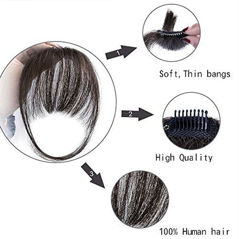 🔥{Hot Sale 50%}🔥 Clip in Bangs (Real Hair)